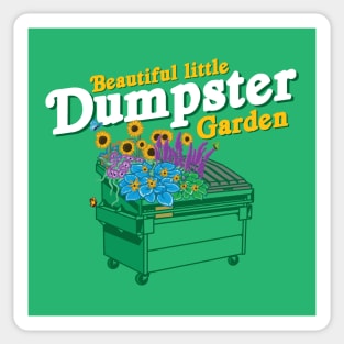 Beautiful Little Dumpster Garden Sticker